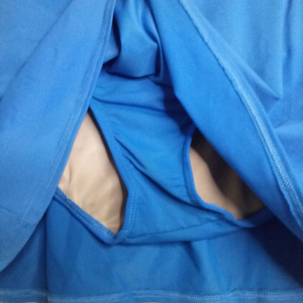 Lands' End Skort Swim Bottom Women 16 Bikini With Skirt Blue - Picture 6 of 12